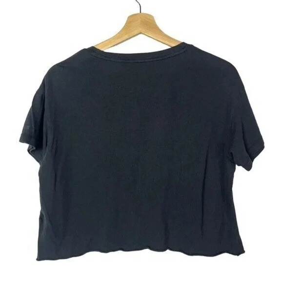 Pink Victoria's Secret Black No More Drama Cropped T-Shirt XS - Picture 3 of 5